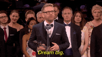 dream big olivier awards 2017 GIF by Official London Theatre
