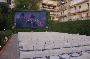 panagiotisjamesfourkalis cinema greece thessaloniki openair GIF