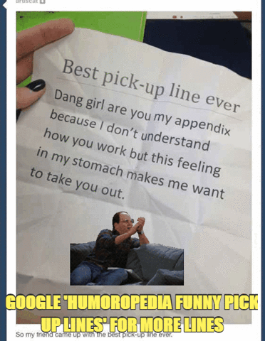 humoropedia funny pick up lines GIF