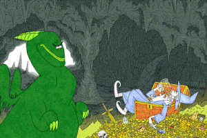 OMNISEntertainment magic gold dragon fantasy GIF
