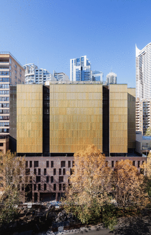 archello tzannesassociates architecture apartment window facade GIF