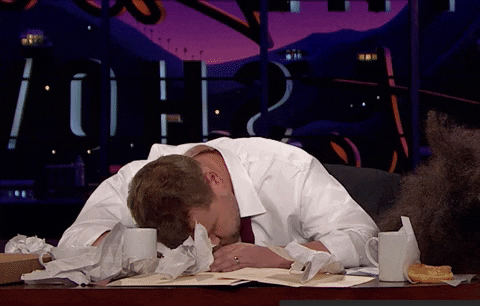 Fall Asleep James Corden GIF by The Late Late Show with James Corden - Find & Share on GIPHY