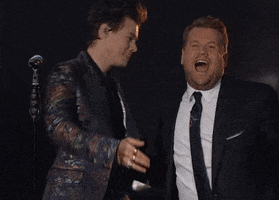 harry styles kiss GIF by The Late Late Show with James Corden