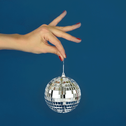 station party disco disco ball GIF