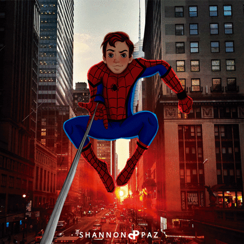 shannonpj spiderman: homecoing edition illustration GIF
