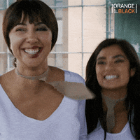 Excited Orange Is The New Black GIF by NETFLIX