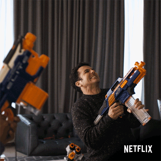 Friends From College Nerf Gun GIF by NETFLIX - Find & Share on GIPHY