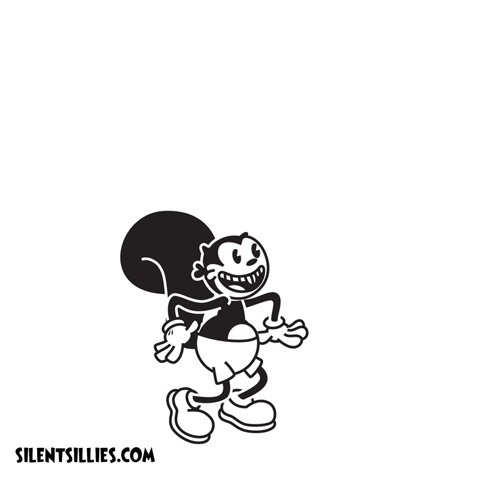 antwonhunt cartoon jump comics squirrel GIF