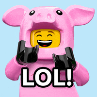 Lego Reactions Lol GIF by LEGO