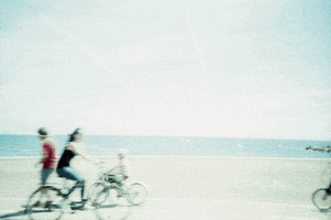 beach bike GIF by Blanca Viñas