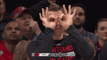 excited portland trail blazers GIF by NBA