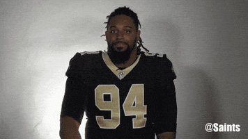 saints football pointing GIF by New Orleans Saints