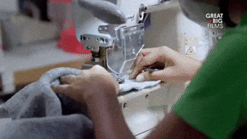 i'm working sewing machine GIF by Great Big Story