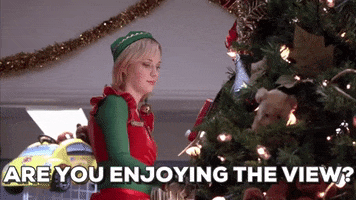 stop staring zooey deschanel GIF