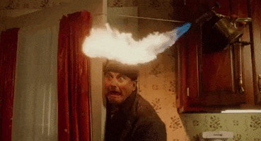 Home Alone Fire GIF by GIF Greeting Cards