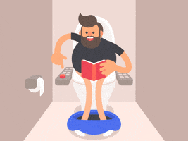 toilet GIF by James Curran