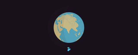 Reportbee world earth planet globe GIF