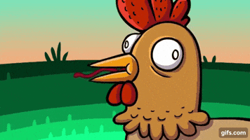 amelinelagasse silly chicken GIF