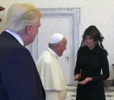 donald trump pope GIF