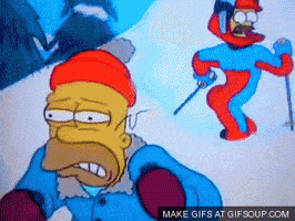 WhaleBlubber sexy snow ass simpsons GIF
