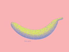hungry banana GIF by eve_agram