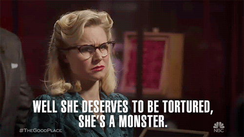 She-deserves-to-be-tortured GIFs - Get the best GIF on GIPHY