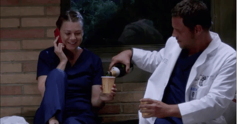 Greysanatomy #Greysanatomyabc #Ellenpompeo #Meredithgrey #Justinchambers  #Alexkarev #Cheers GIF by ABC Network - Find & Share on GIPHY