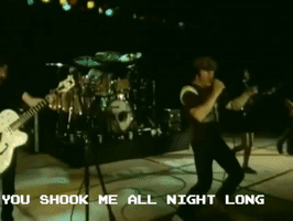 You Shook Me All Night Long GIF