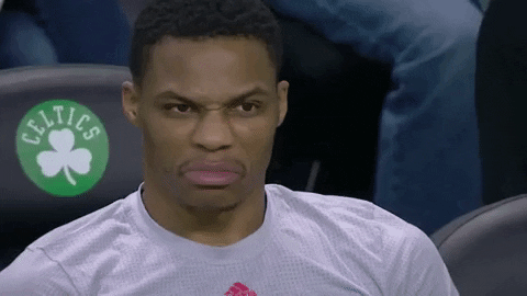 Giphy - Stank Face Russell Westbrook GIF by NBA