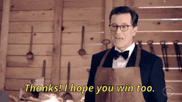 Thanks I Hope You Win Too Stephen Colbert GIF by Emmys