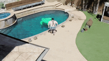 jumping pool party GIF by Team Coco