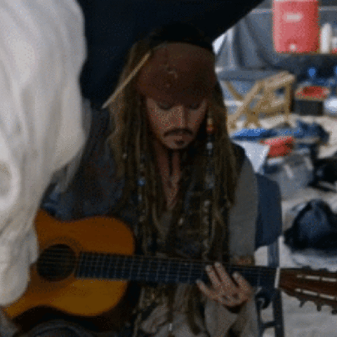 AssRaven guitar johnny depp jack sparrow GIF