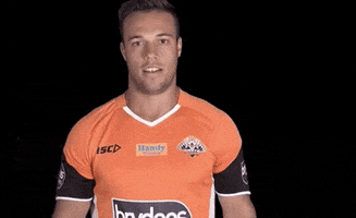 luke brooks thinking GIF by Wests Tigers