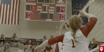Yell College Sports GIF by Indiana Hoosiers