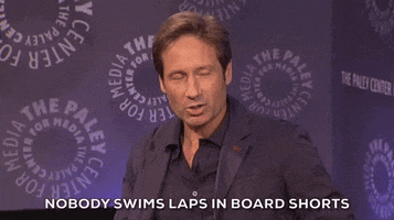 gillian anderson red speedo GIF by The Paley Center for Media