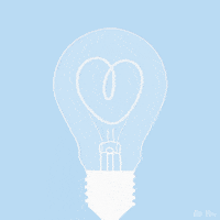 lightbulb love GIF by ali mac