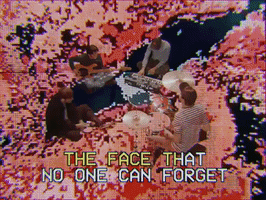 Face Behind Her Cigarette GIF