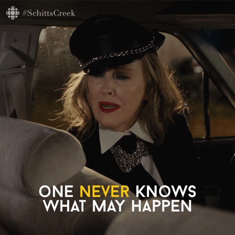 Never Know Schitts Creek GIF by CBC
