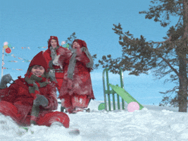 playing santa claus office GIF by The Elves!