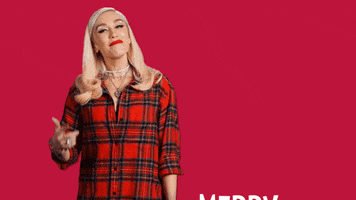 Merry Christmas Reaction Gif GIF by Gwen Stefani