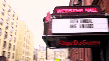 webster hall marquee GIF by Obie Awards
