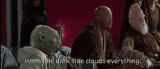 episode 2 hmm the dark side clouds everything GIF by Star Wars