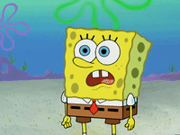 spongebob nervous gif