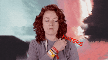 Bye Haters Dust Your Shoulders Off GIF by pronoun