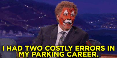 will ferrell parking career GIF by Team Coco