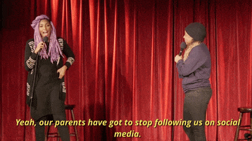 social media parents GIF by 2 Dope Queens Podcast