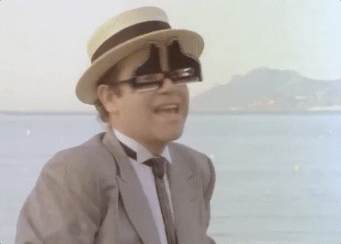I'M Still Standing Glasses GIF by Elton John - Find & Share on GIPHY