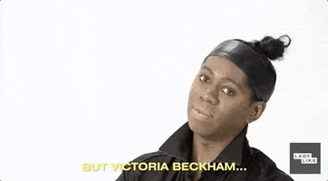 but victoria beckham ladylike tries being models with miss j alexander GIF by BuzzFeed