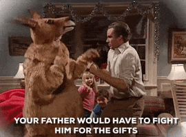 snl christmas kangaroo GIF by Saturday Night Live