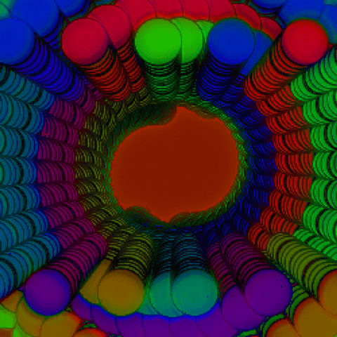 kadavre animation loop trippy colors GIF
